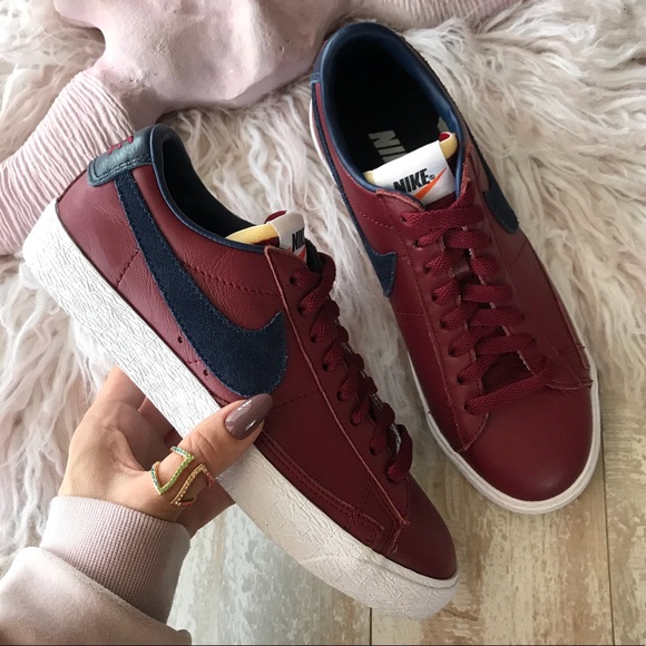 NWT Nike ID blazer maroon leather custom - Picture 2 of 7